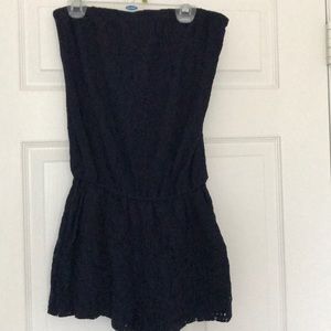 Navy Blue Hollister romper